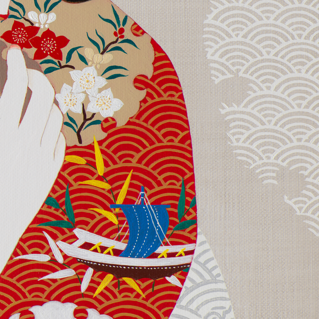 白妙 – 源氏物語・万葉集の日本絵画