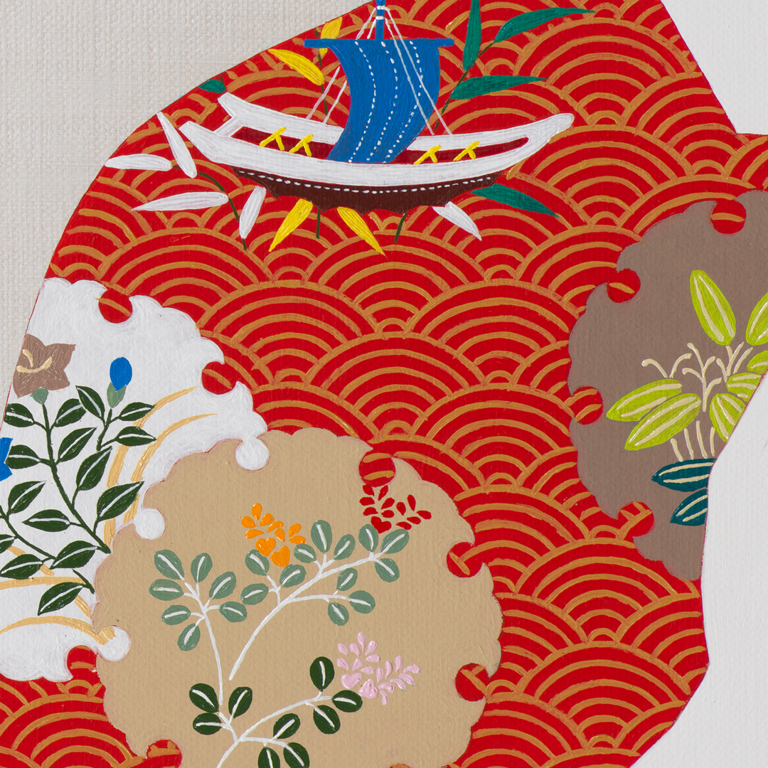 白妙 – 源氏物語・万葉集の日本絵画