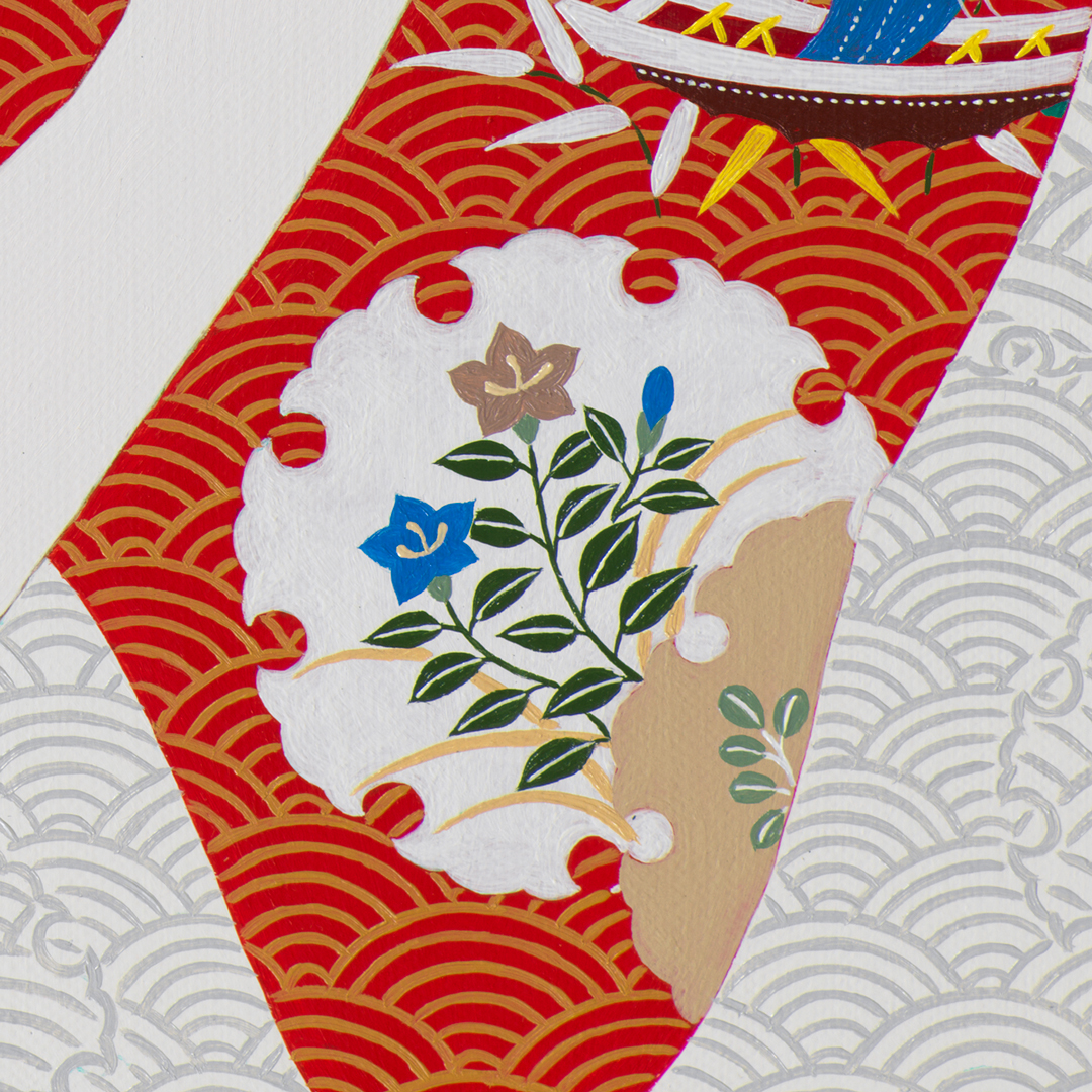 白妙 – 源氏物語・万葉集の日本絵画