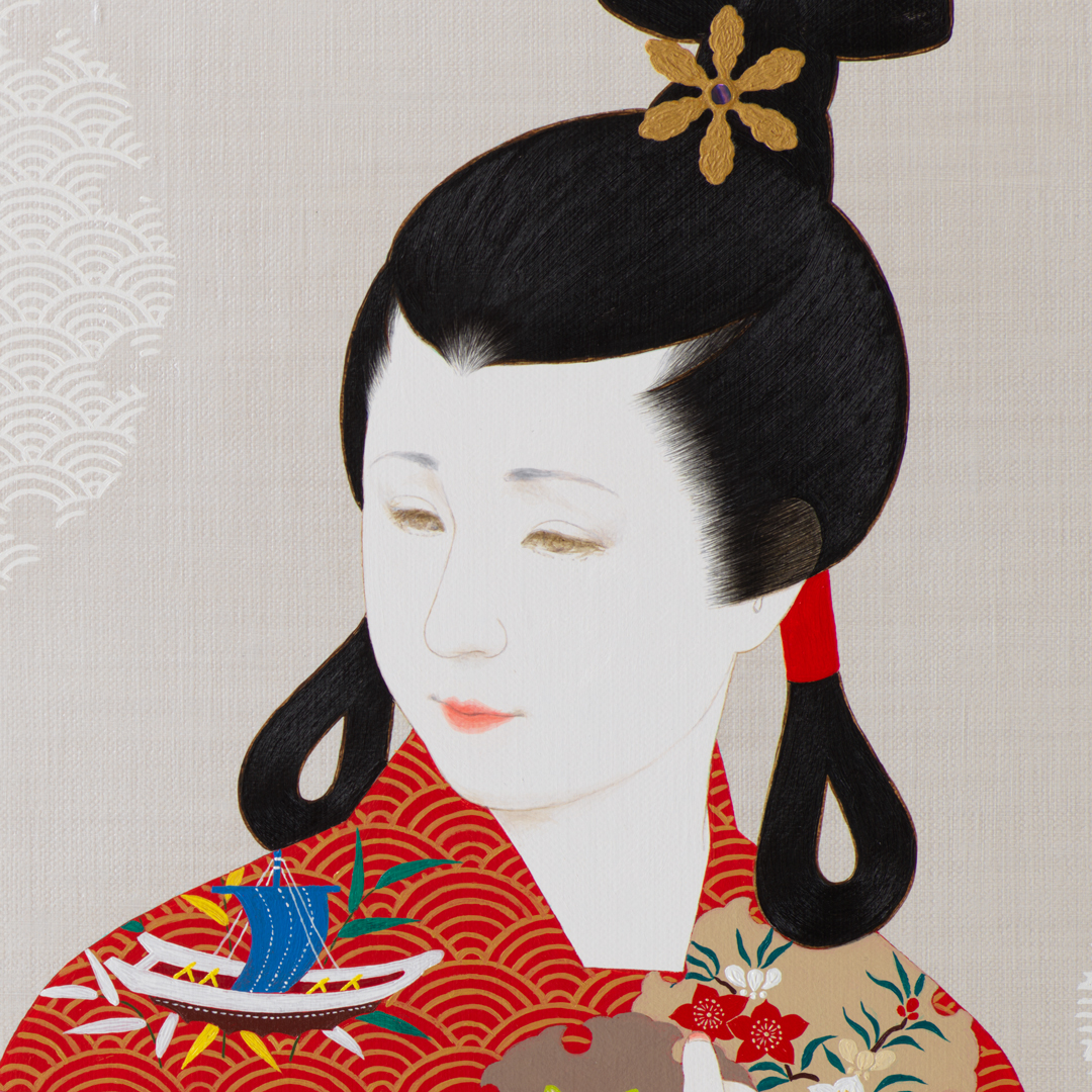 白妙 – 源氏物語・万葉集の日本絵画